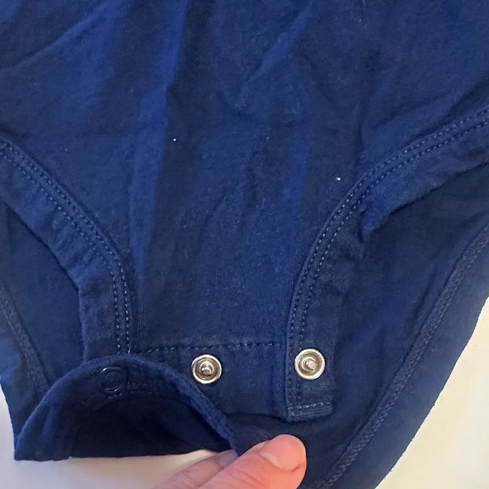 Carter's Navy Blue Polo Bodysuit